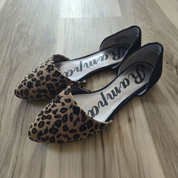 Rampage Leopard Point Toe Flats Women's Size 8 - Picture 2 of 8